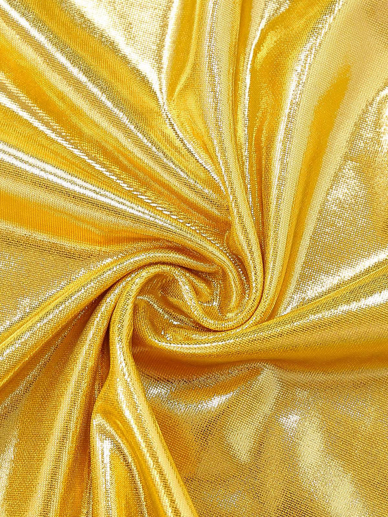 Robe crayon style disco col licou et trou de serrure des années 1960