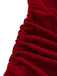 Robe courte rouge velours corset années 1980s