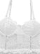 Nuisette en dentelle pois du cœur blancs des années 1950