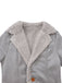 Manteau mi-long en suédine col revers uni des années 1930