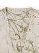 2PCS Nuisette en satin à bretelles et peignoir fleuries des années 1950