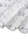 Robe en jacquard froissé à fleurs avec ceinture large lacets des années 1940