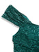 Robe longue fendue paillettes et épaules dénudées années 1930
