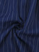 Robe chemise rayée fines bleue col Johnny des années 60