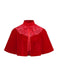 Cape patchwork en velours et dentelle unie des années 1950
