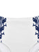 Maillot de Bain blanc motif baleine style marine des années 1940