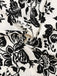 Robe mi-longue à fleurs à manches courtes années 1970