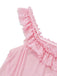 Nuisette babydoll en tulle transparent violette années 1950