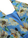 Combishort licou tournesol jaune patchwork années 1950