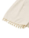 Combishort smockée beige unies à bretelles et nœuds des années 1950