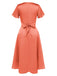Robe en satin torsadé col V profond des années 1940