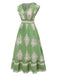 Robe bohémienne à col V motif tribal des années 1970
