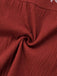 Robe broderie fleur texturée à col en V profond années 1930