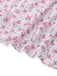 Robe lavande col V manches bouffantes à petites fleurs des années 1940