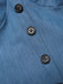 Robe bleue en denim à pois et maille années 1950