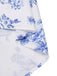 Jupe fleurie en porcelaine bleue et blanche des années 1950