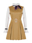 2PCS Ensemble de costume Megan kaki col volants des années 1960