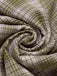 Robe à carreaux boutonnée à revers vert pois des années 1960