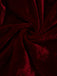 Robe bordeaux gothique en maille à ourlet irrégulier années 1960