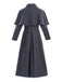 Manteau gris Mercredi à carreaux Halloween années 1950