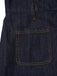 Combinaison bleue évasée en jean avec col années 1970
