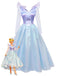 Robe bleue en maille Wicked Witch années 1950
