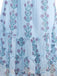 Robe de maille marguerite à bretelles à smocks des années 1940