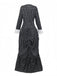 Costume rayé noire L'Étrange Noël de Monsieur Jack années 1940