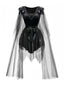 Robe noire en maille punk devil batte années 1980