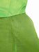 Mini-robe verte à ourlet pétales style fée Clochette des années 1970