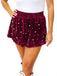 Short en velours rouge orné de perles des années 1950