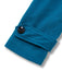 Manteau à capuche bleu uni en fausse laine des années 1930