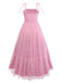 Robe de bal en tulle argenté à cœur et bretelles spaghetti années 1930