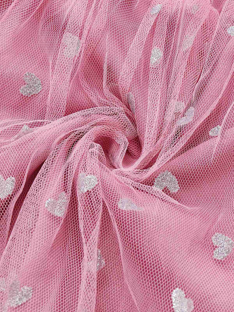 Robe de bal en tulle argenté à cœur et bretelles spaghetti années 1930