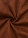 Trench-coat boutonné en faux daim col cranté marron des années 1950