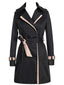 Trench-coat croisé à blocs de couleurs des années 1970