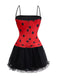 Ensemble de costumes de cosplay Miraculous Bubble rouge des années 1960