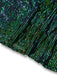Robe verte en tulle à sequins décolleté col en V profond années 1930