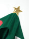 Cape à capuche embellie 3D avec sapin de Noël vert des années 1950