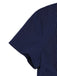Robe chemise plissée à fines rayures bleues des années 70