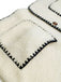 Gilet beige poches en fausse laine années 1950
