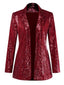 Veste blazer à paillettes col revers des années 1970