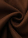 Manteau long marron en fausse laine col cranté des années 1930
