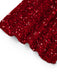 Robe moulante rouge à paillettes une épaule et fente des années 1930