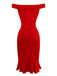 Robe sirène à épaules dénudées et paillettes des années 1930