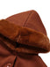 [Prévente] Manteau marron à capuche boutonné en fausse laine années 1950