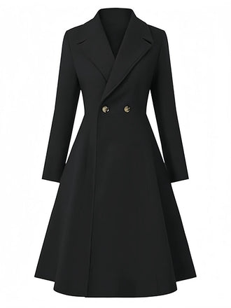 [Prévente] Manteau droit à col cranté des années 1950