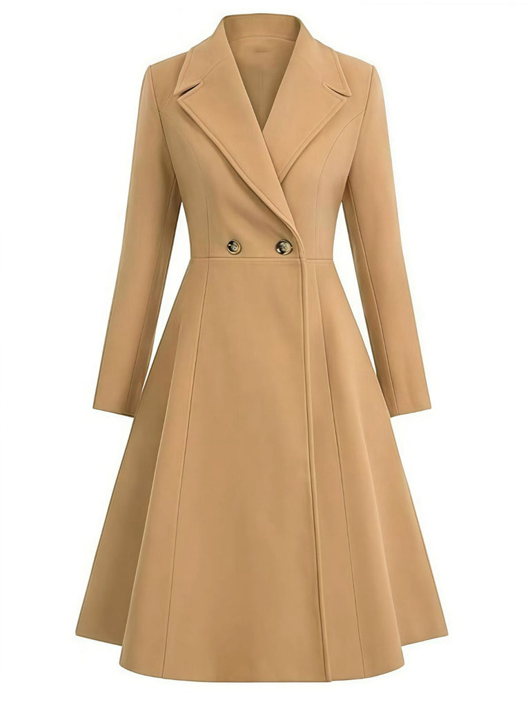 [Prévente] Manteau droit à col cranté des années 1950