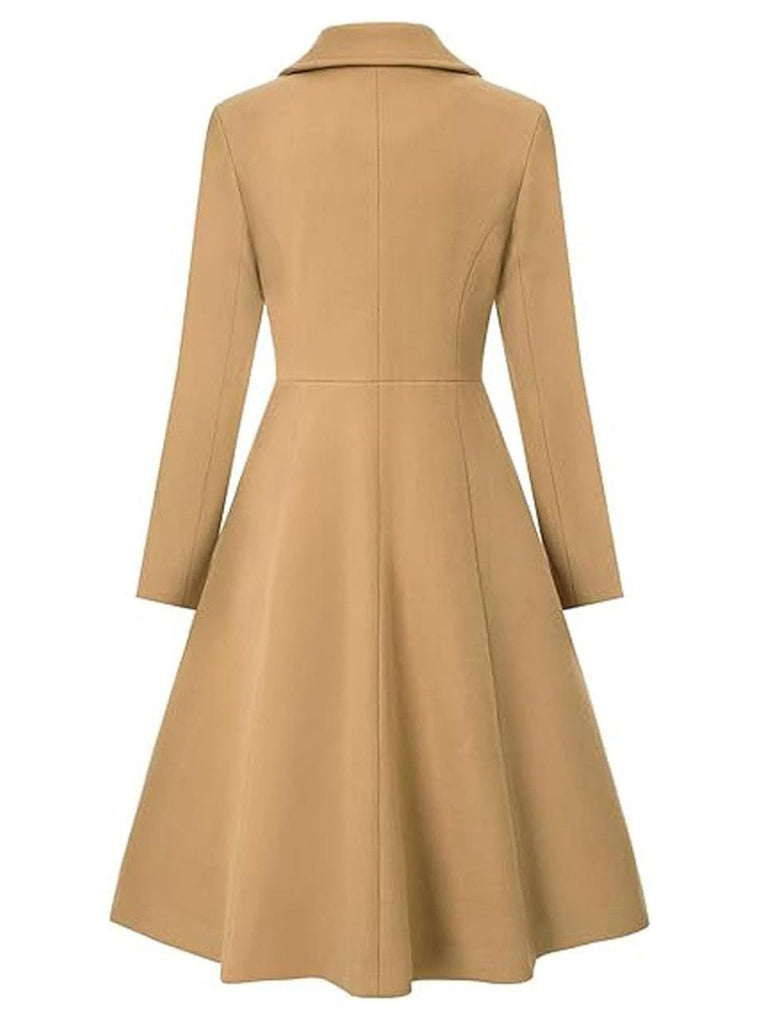[Prévente] Manteau droit à col cranté des années 1950