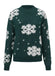 Pull à col roulé en polaire à motif flocon de neige années 1940